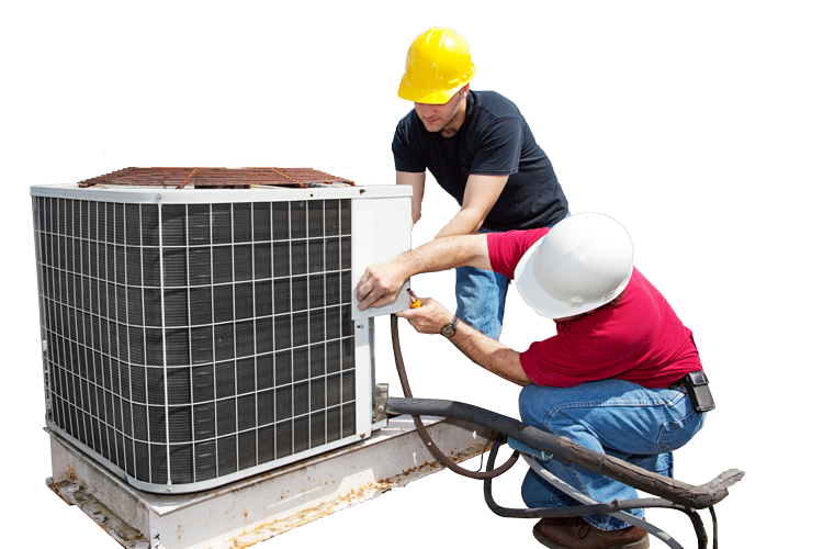 HVAC technician working